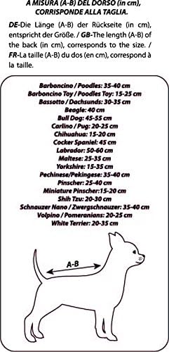 Croci Hunde-Regenmantel mit Aufdruck aus regenfestem Nylon, 30 cm, Grau grau 30 cm, grau 30 cm