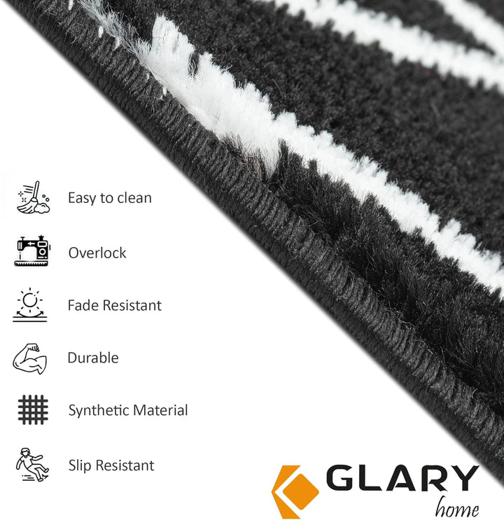 Glary Home 15er Set Stufenmatten 22cm x 71cm x 1.2cm Treppenteppich Selbstklebend / GH39A-WB (Dreiec