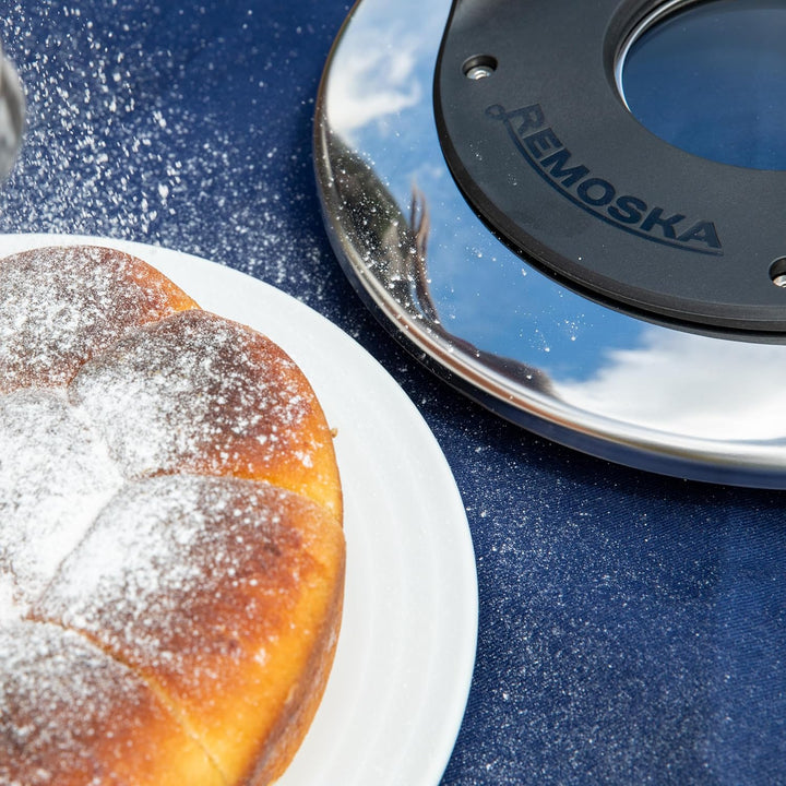 REMOSKA Tria 610 W 3 in 1 Topf mit 3 Tellern Backen Garen Schmoren Dünsten Garen unter mittlerem Dru