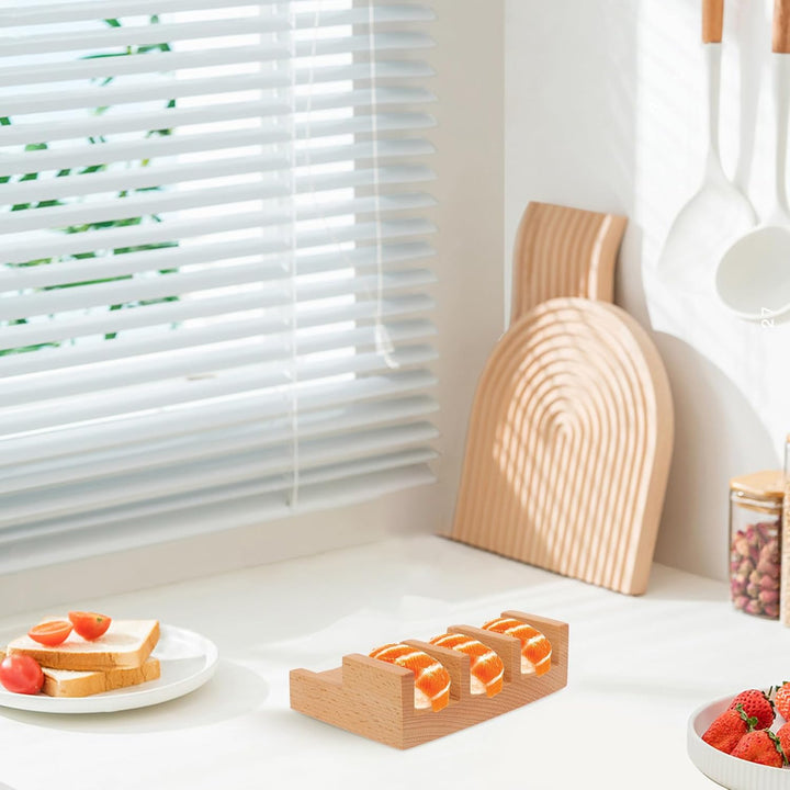Supvox Stand Wiederverwendbarer Sushi mit 3 Fächern im Japanischen Stil Verschleissfest oder Praktis