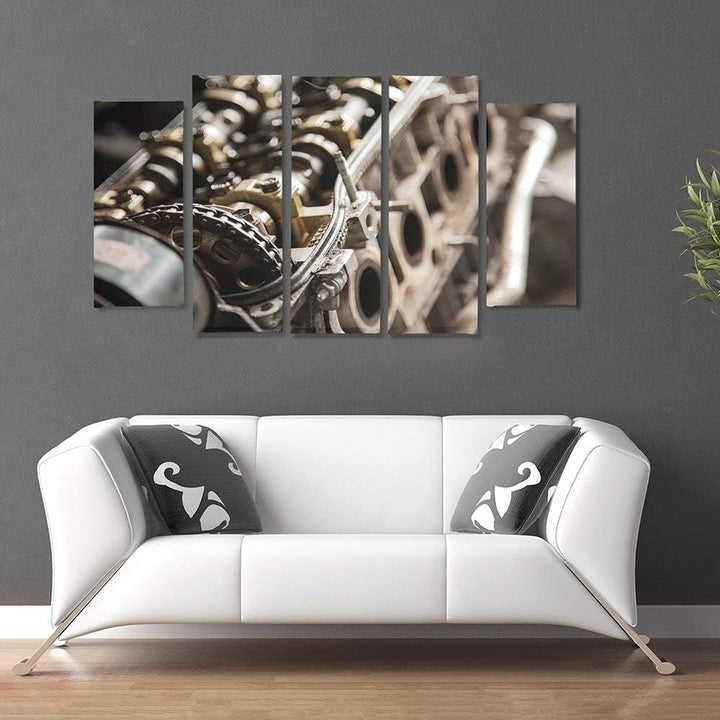 Feeby. Leinwandbild - 5 Teile - Bilder, Wand Bild, Wandbilder, Kunstdruck XXL, 5-Teilig, Typ B, 150x