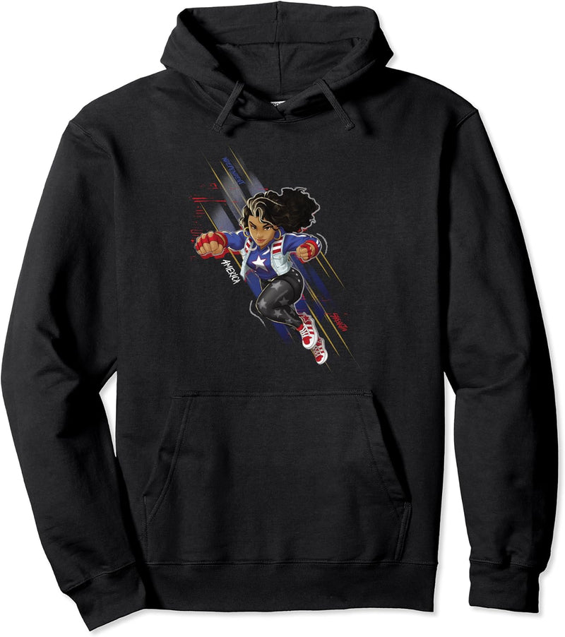 Marvel America Action Pose Pullover Hoodie