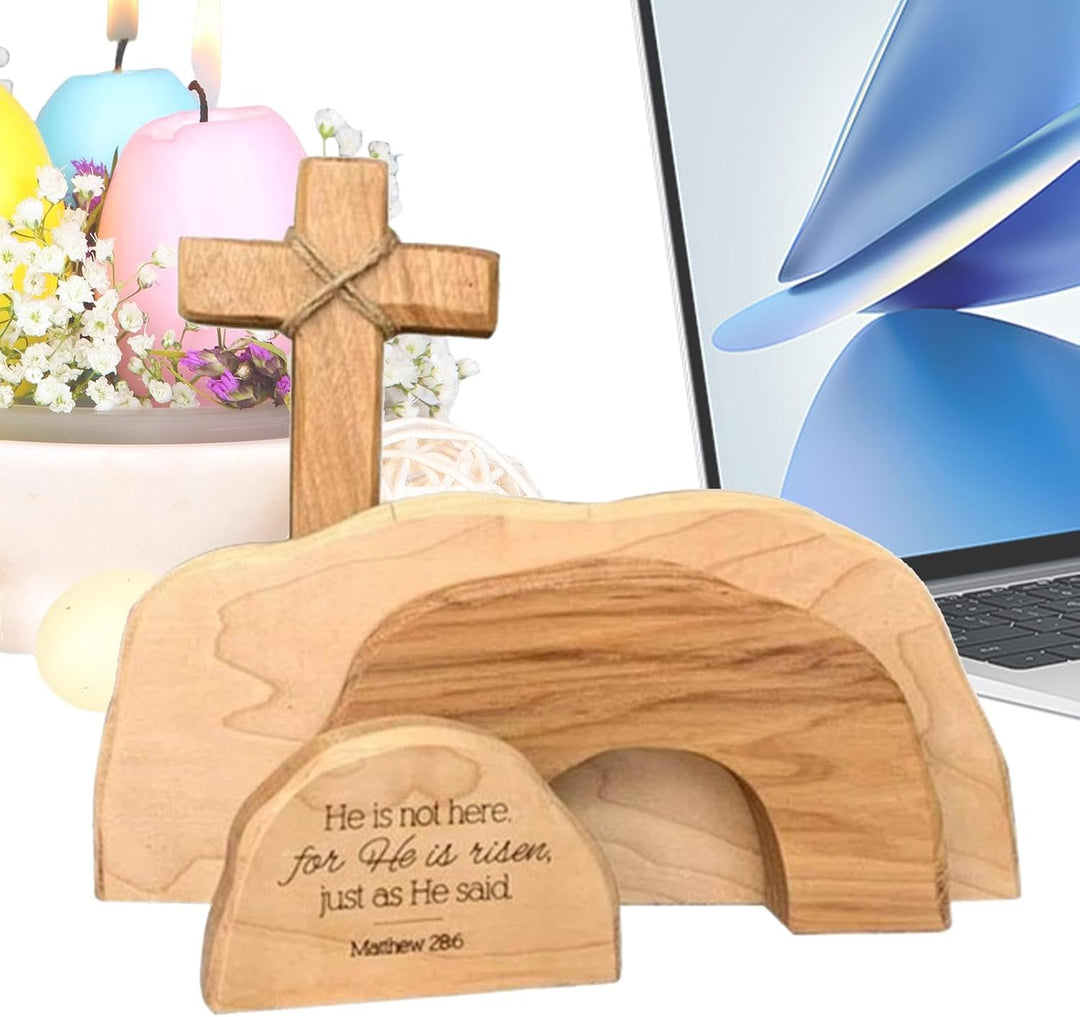 Osterszene Ostern Auferstehungs Szenen Set Osterkrippe Set Mit Mit Dem Leeren Grab Und Kreuz, Jesus