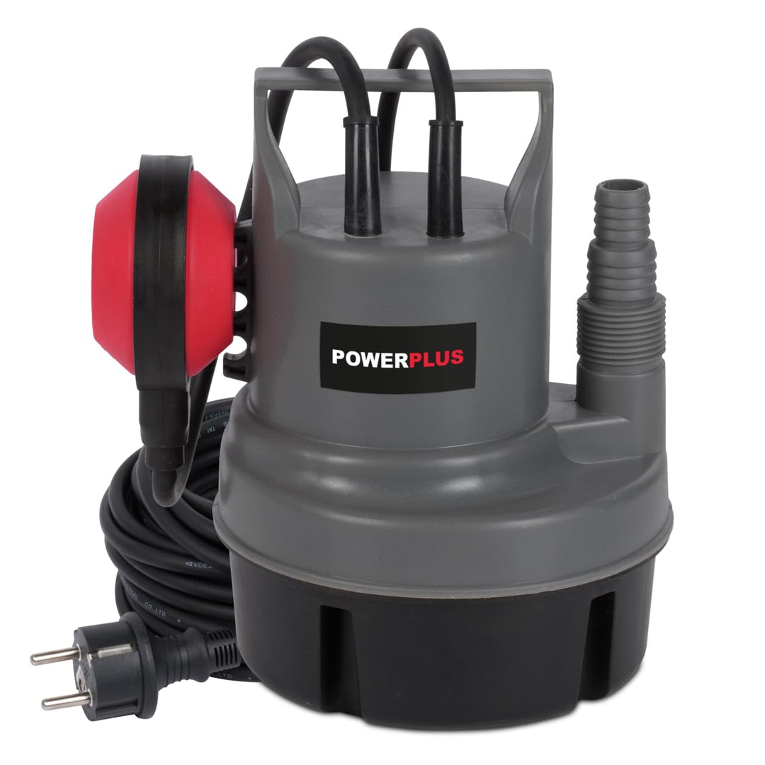 Powerplus Elektrische Wasserpumpe POWEW67900-200 W Tauchmotorpumpe, Maximaltemperatur 35°C und Förde