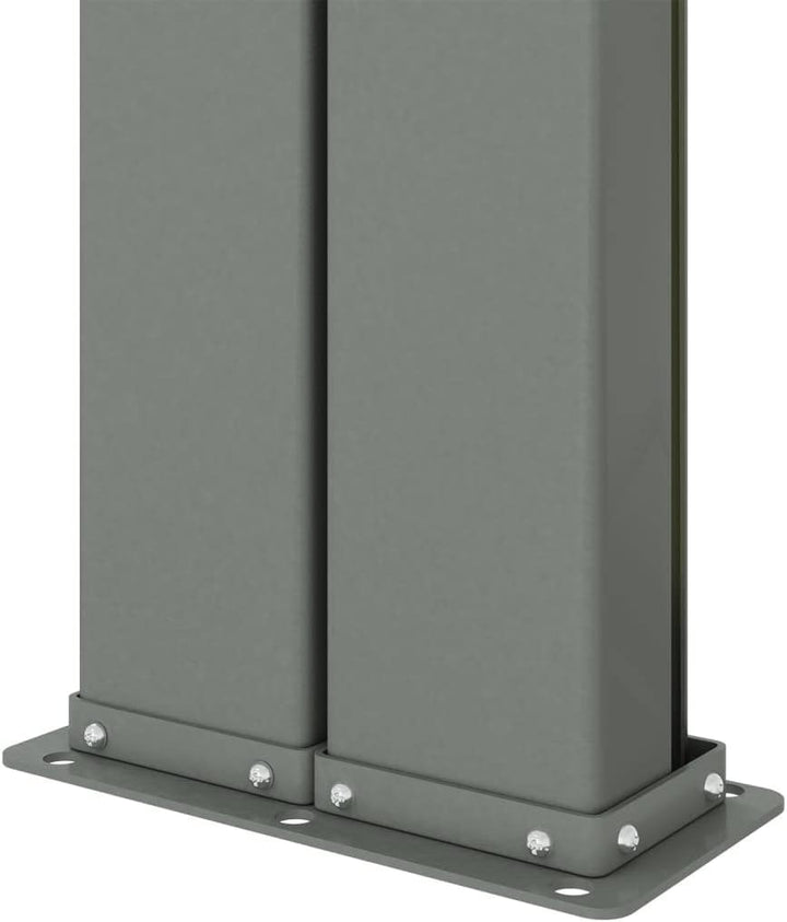 puraday 140x600 cm Seitenmarkise Ausziehbar Blau Terrassen-Sichtschutz Stilvolle Seitenmarkise Sicht