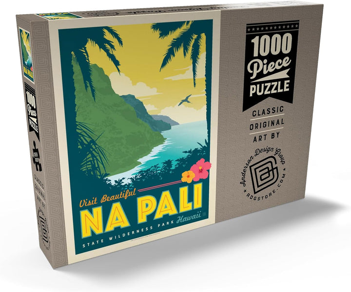 Hawaii: NA Pali State Wilderness Park - Premium 1000 Teile Puzzle - MyPuzzle Sonderkollektion von An