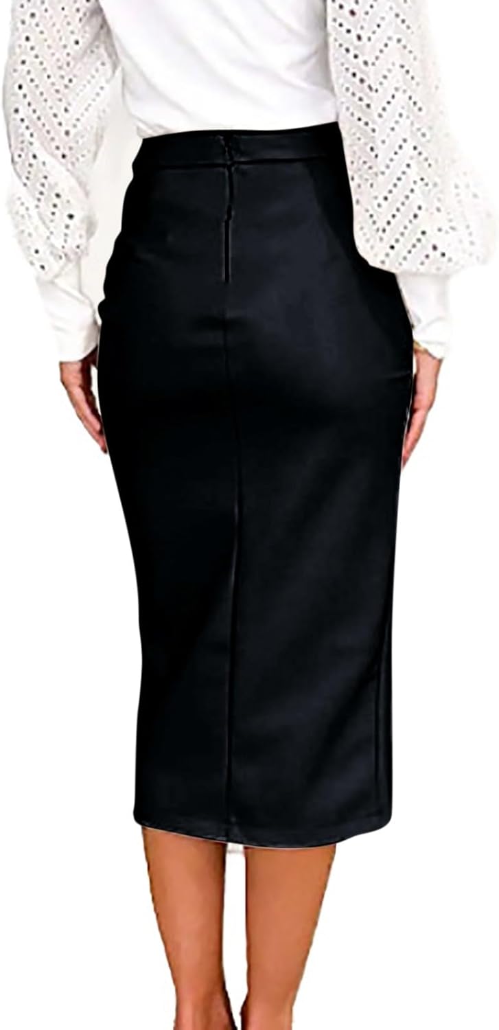 Damen Boho Rock Damen Lang Winter, Hohe Taille, Saum, Bleistift, Langer Rock, Lässiger, Geteilter Wi
