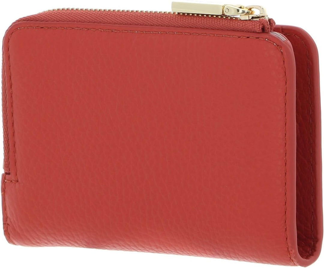 Coccinelle Leder Geldbörse Metallic Soft Wallet Grained Leather Grenadine Red hellrot Grenadine Red