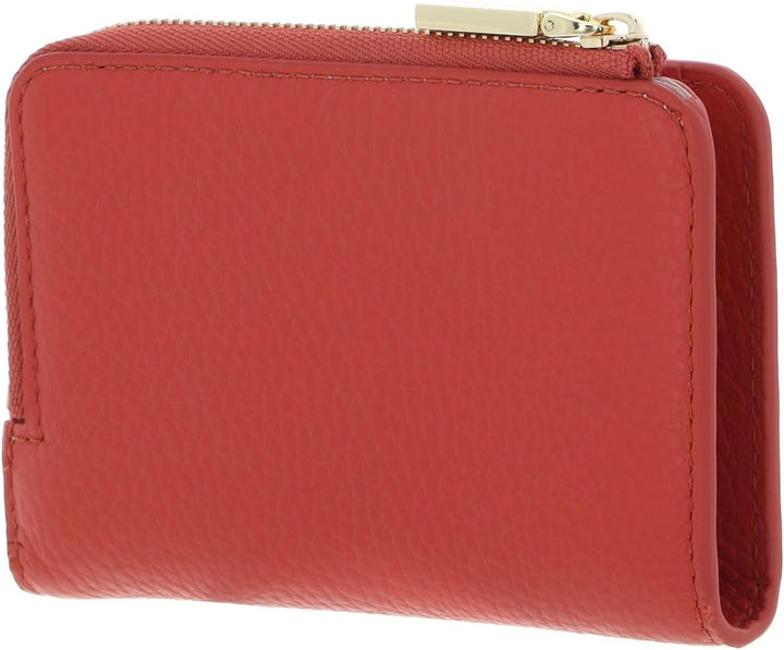 Coccinelle Leder Geldbörse Metallic Soft Wallet Grained Leather Grenadine Red hellrot Grenadine Red