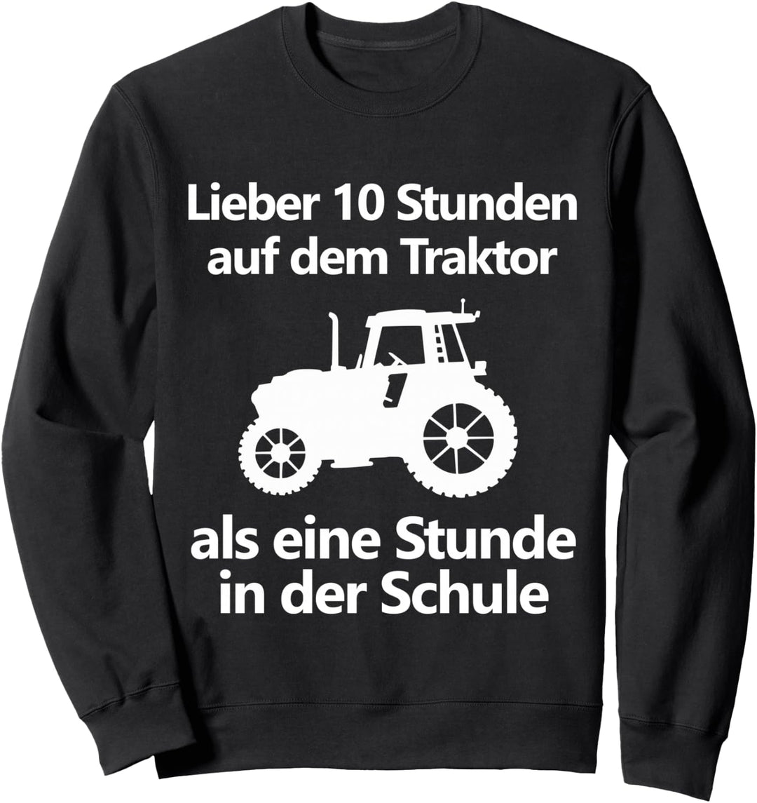 Landwirt Bauer Landwirtschaft Trecker Traktor Schule Kinder Sweatshirt