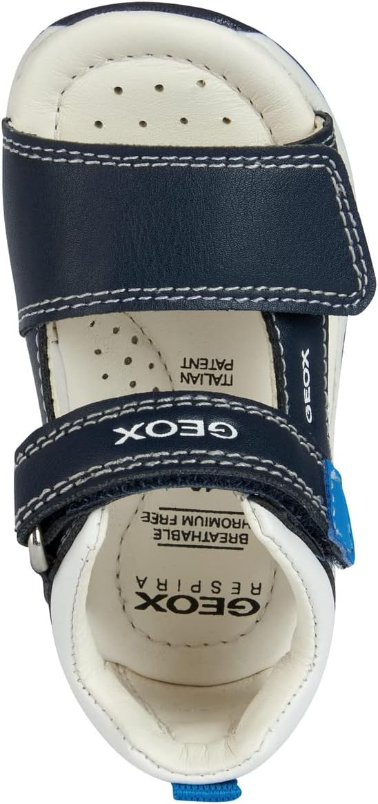 Geox Baby-Mädchen B Sandal Tapuz Girl Erste Schritte 25 EU Navy Lt Blue, 25 EU Navy Lt Blue