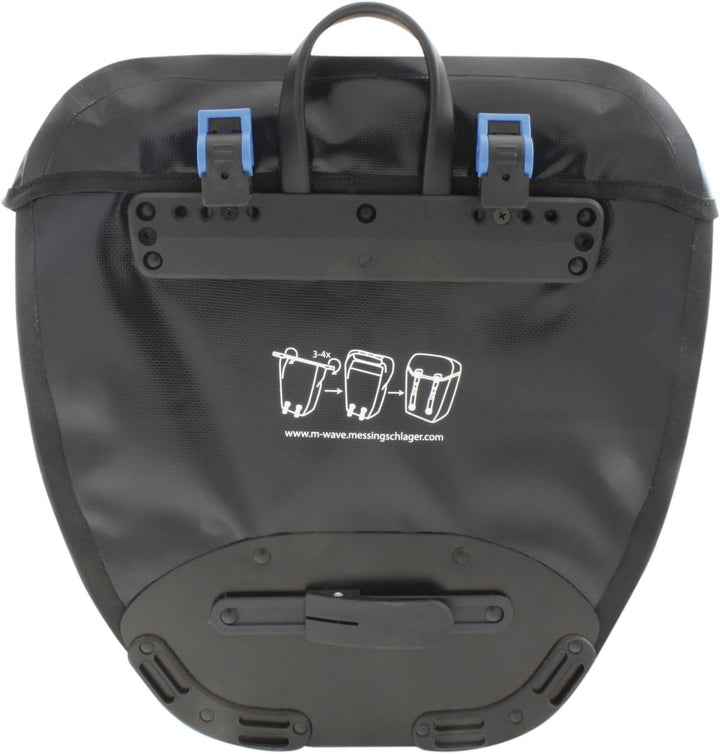 M-Wave Doppelpacktasche Alberta 2 x 20 ltr wasserdicht, schwarz