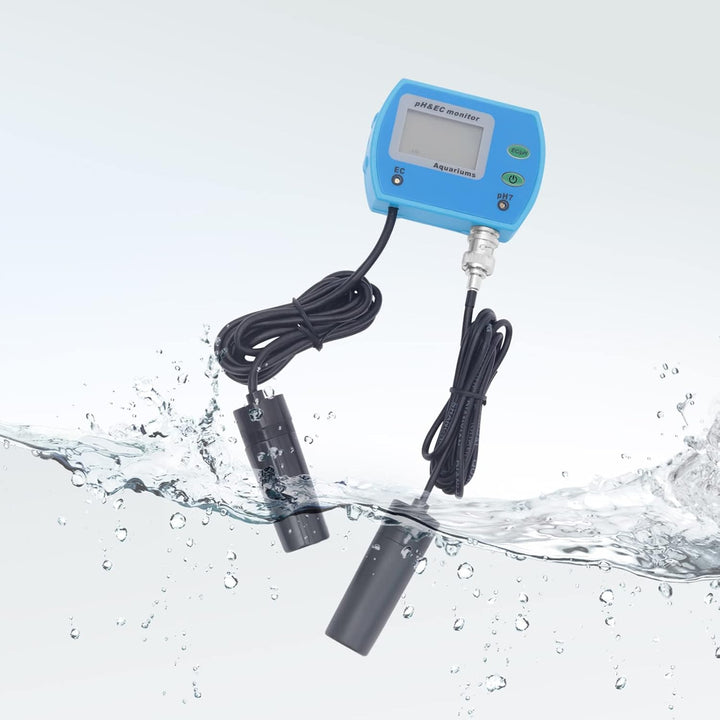 2-in-1 pH/EC Messgerät, Messbereich 0–14 pH &amp; 0–19,99 mS/cm, automatische Temperaturkompensation, BN