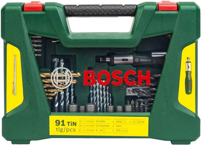 Bosch Schlagbohrmaschine UniversalImpact 800 (800 Watt, Koffer) + 91tlg. Bohrer- und Bit Set V-Line