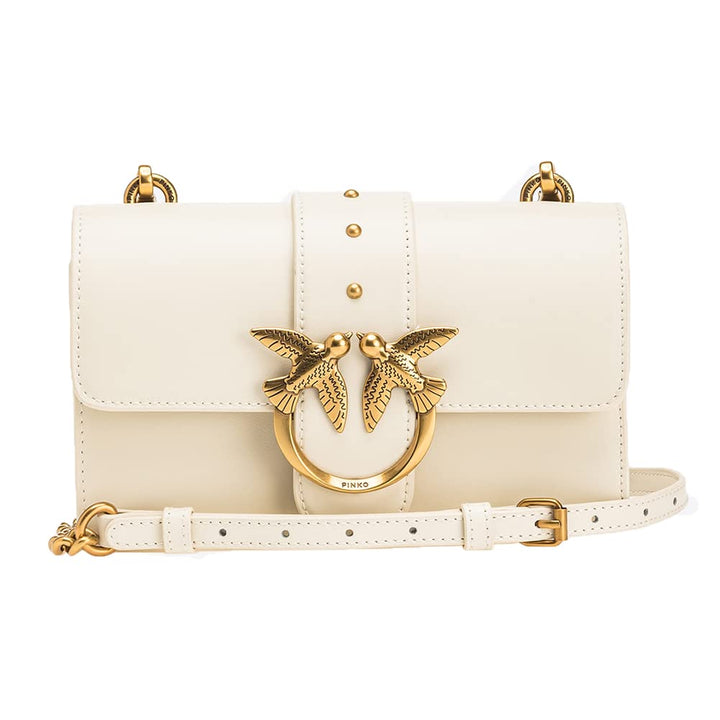 Pinko, Mini Love Bag One Simply, Damen-Tasche, Einheitsgrösse Z14q Weiss-antikgold, Z14q Weiss-antik