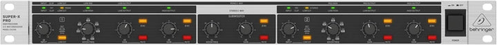 Behringer SUPER-X PRO CX2310 V2 Hochpräzise Stereo 2-Wege/Mono 3-Wege Frequenzweiche mit Subwoofer-A