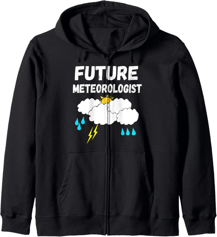 Zukünftiger Meteorologe Meteorologie Wetter Unwetter Kapuzenjacke