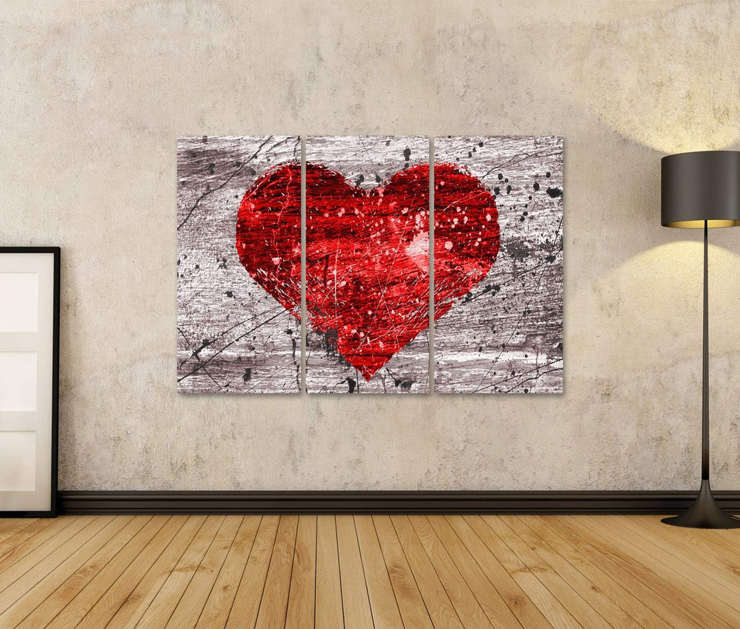 islandburner Bild auf Leinwand Grunge Hintergrund Mit Abstraktem Herz Bilder Wandbilder Poster Leinw