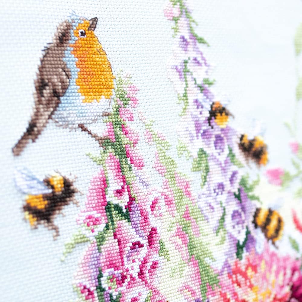 Magic needle Zweigart Edition Kreuzstich Set Rotkehlchen singen Zählmuster, 31x40cm
