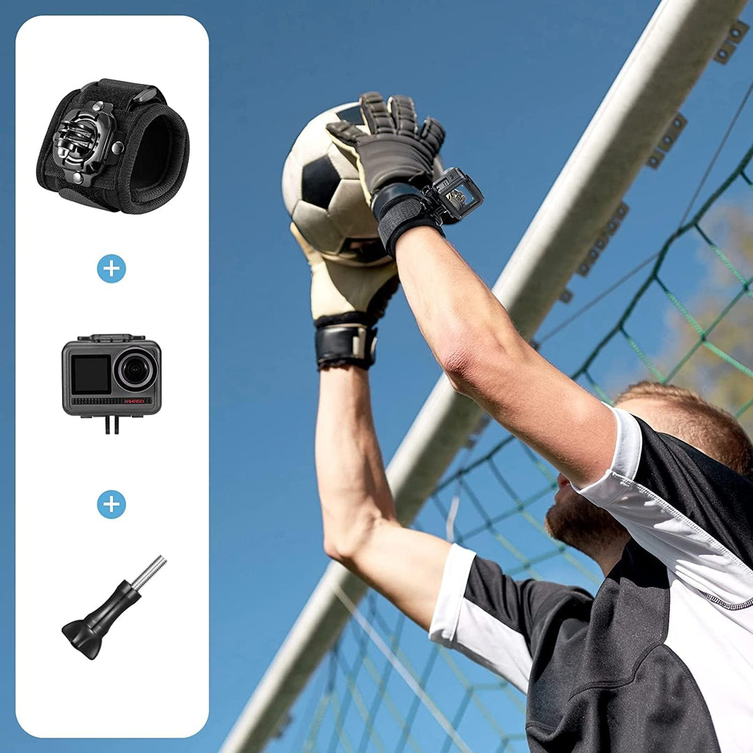 AKASO Action Cam Fussball Kit kompatibel mit EK7000/EK7000 Pro/Brave 4/Brave 4 pro/Brave 7 LE/Brave