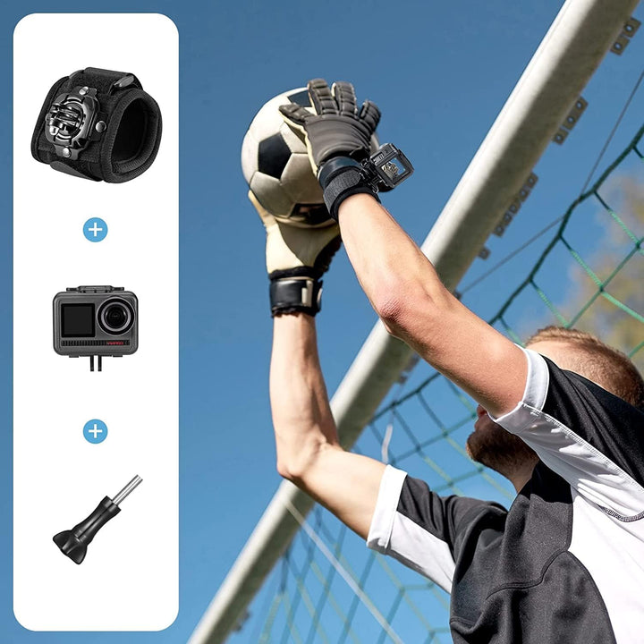 AKASO Action Cam Fussball Kit kompatibel mit EK7000/EK7000 Pro/Brave 4/Brave 4 pro/Brave 7 LE/Brave