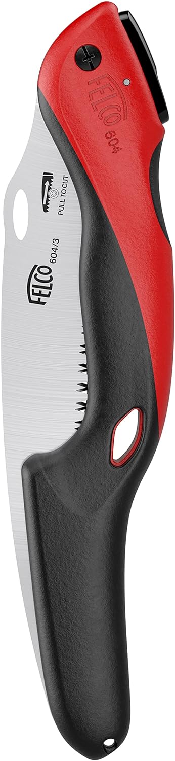 FELCO Baumsäge 604 (klappbare Säge, Klingenlänge 24 cm, mit ziehendem Schnitt, Holzsäge, für Weinbau