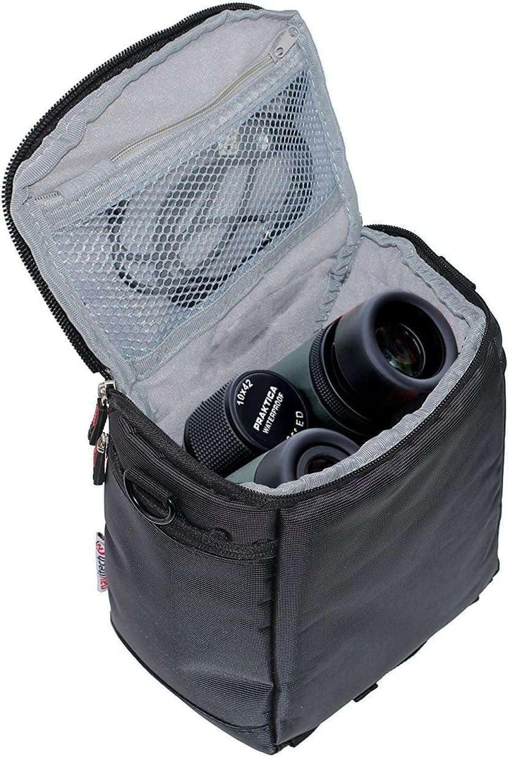 Navitech Schwarz Fernglas Tasche Kompatibel mit dem Nikon Prostaff P7 10x42 Fernglas
