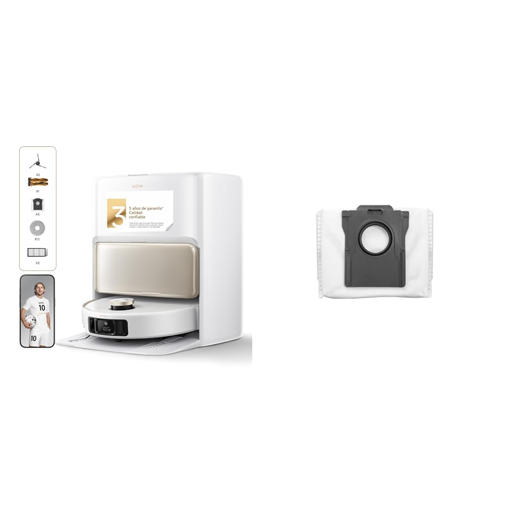 MOVA V50 Ultra Set Saugroboter, 24.000 Pa Saugkraft &amp; Thermo-Wischen, Weiss 24.000 Pa Saugkraft, The