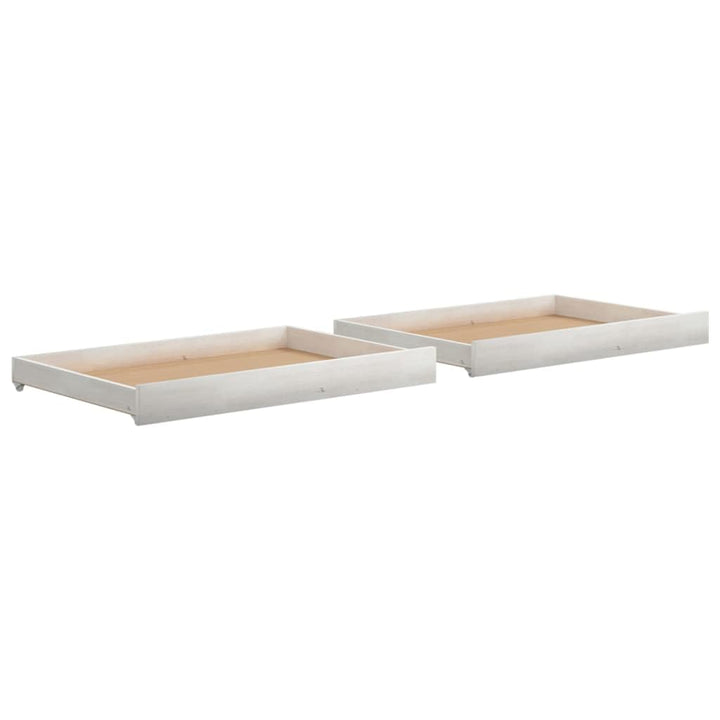 vidaXL 2X Massivholz Kiefer Schublade für Tagesbetten Bettkasten Bettschubkasten Unterbettschublade