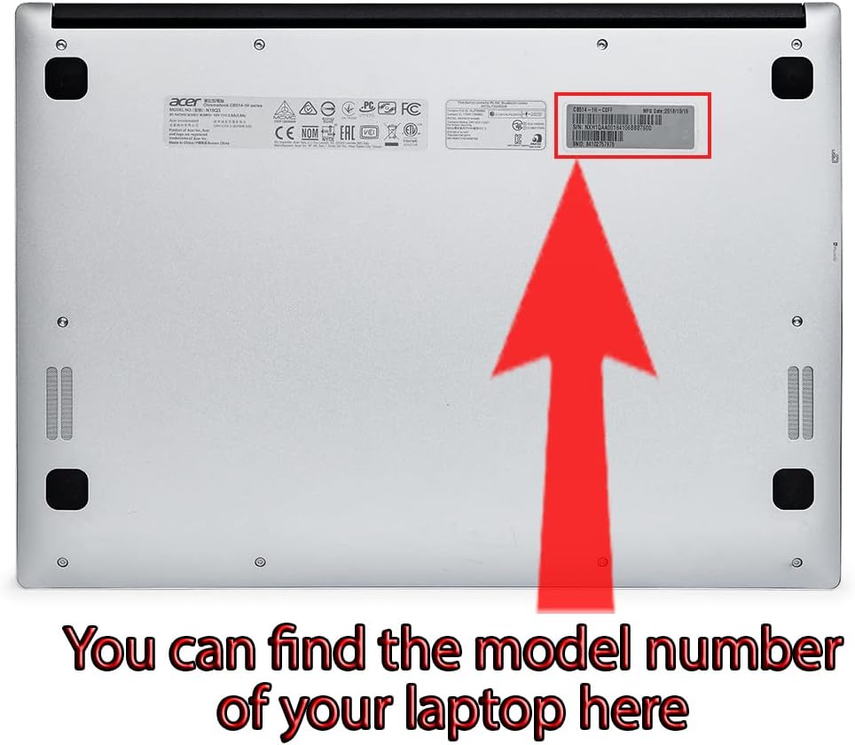mCover Schutzhülle nur kompatibel mit Acer Chromebook 314 CB314-1H / C933 / C933T Series Notebook Co