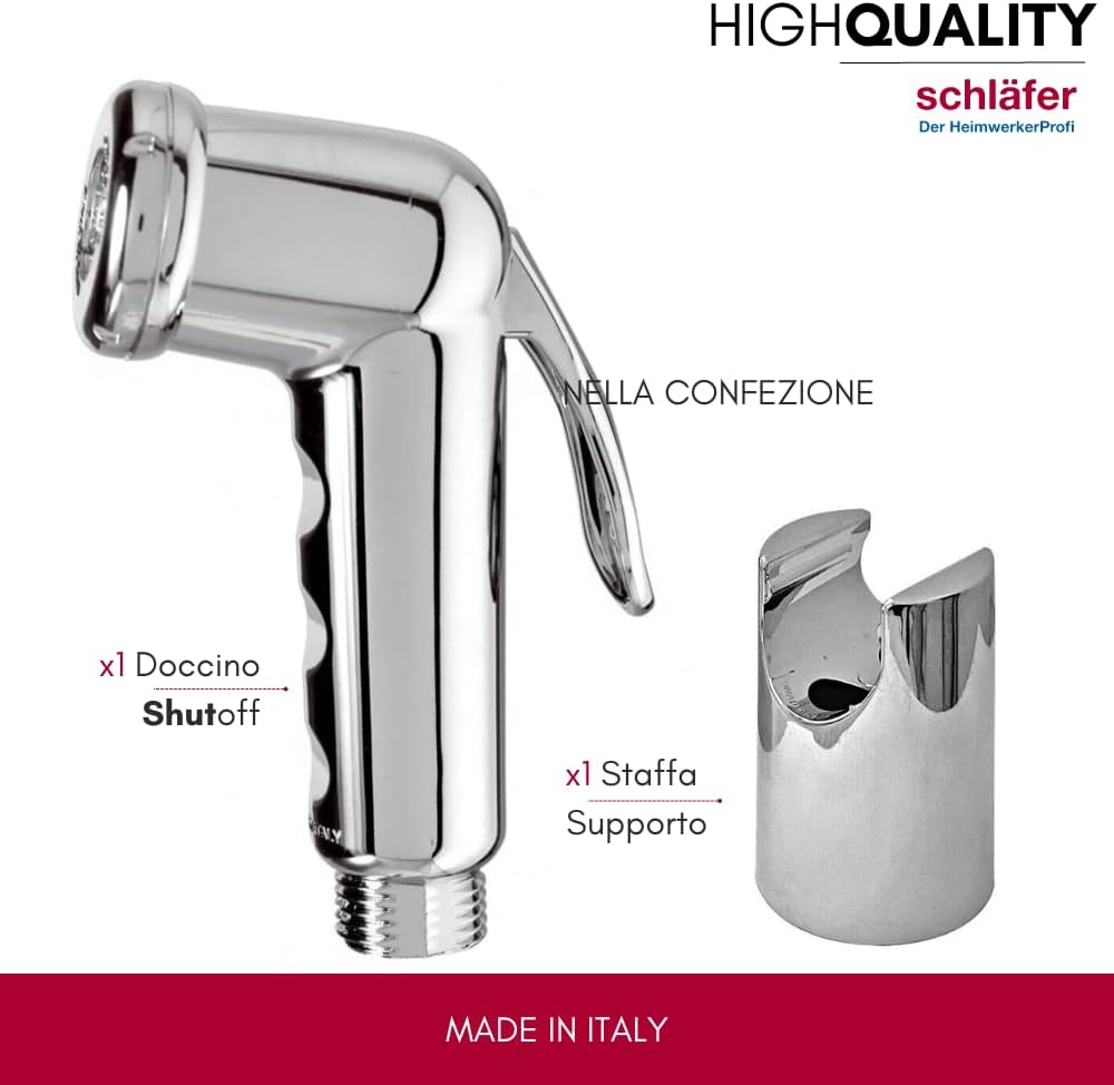 Schläfer 8112 - Bidet Handbrause Toilette - Set - Abs- Bidet Sprayer Shattaf - Waschbecken - Handbra