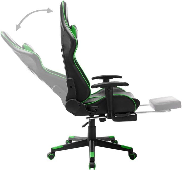vidaXL Gaming Stuhl mit Fussstütze Höhenverstellbar Chefsessel Bürostuhl Schreibtischstuhl Sportsitz