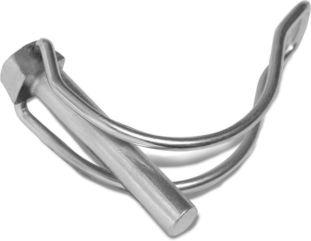 HEAVYTOOL Rohrklappsplinte 6,0mm x 40mm für Rohre Ø36mm (50 Stück) Klappsplinte Rohr 6mm x 40mm Sich