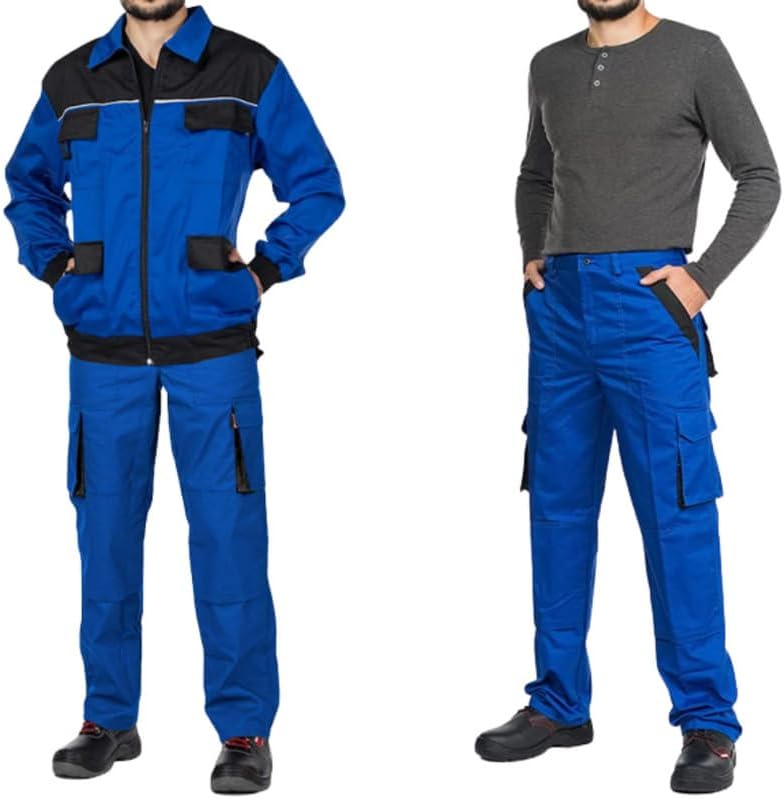 Mazalat Lange Arbeitshose mit Multifunktionstaschen Berufsbekleidung für Handwerker, Maurer, Dachdec