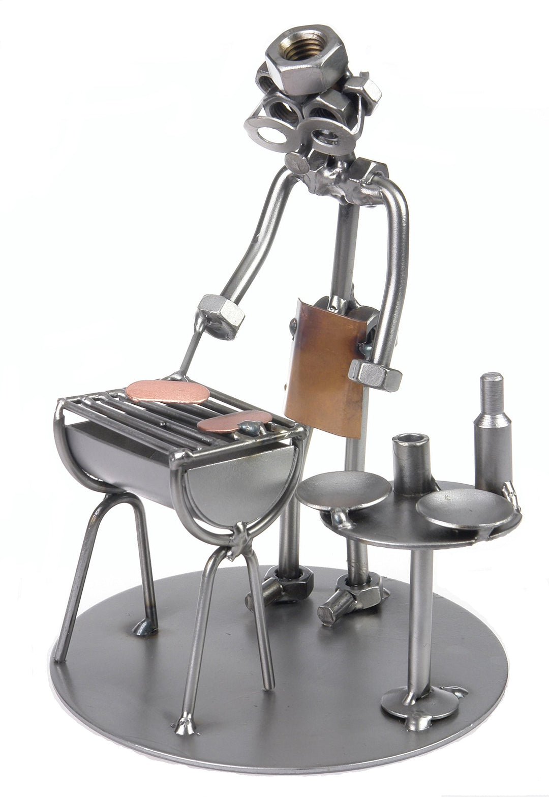 metalman24 Schraubenmännchen Grill Barbecue Freizeit I Handarbeit I Geschenkidee I Metallfigur I Met