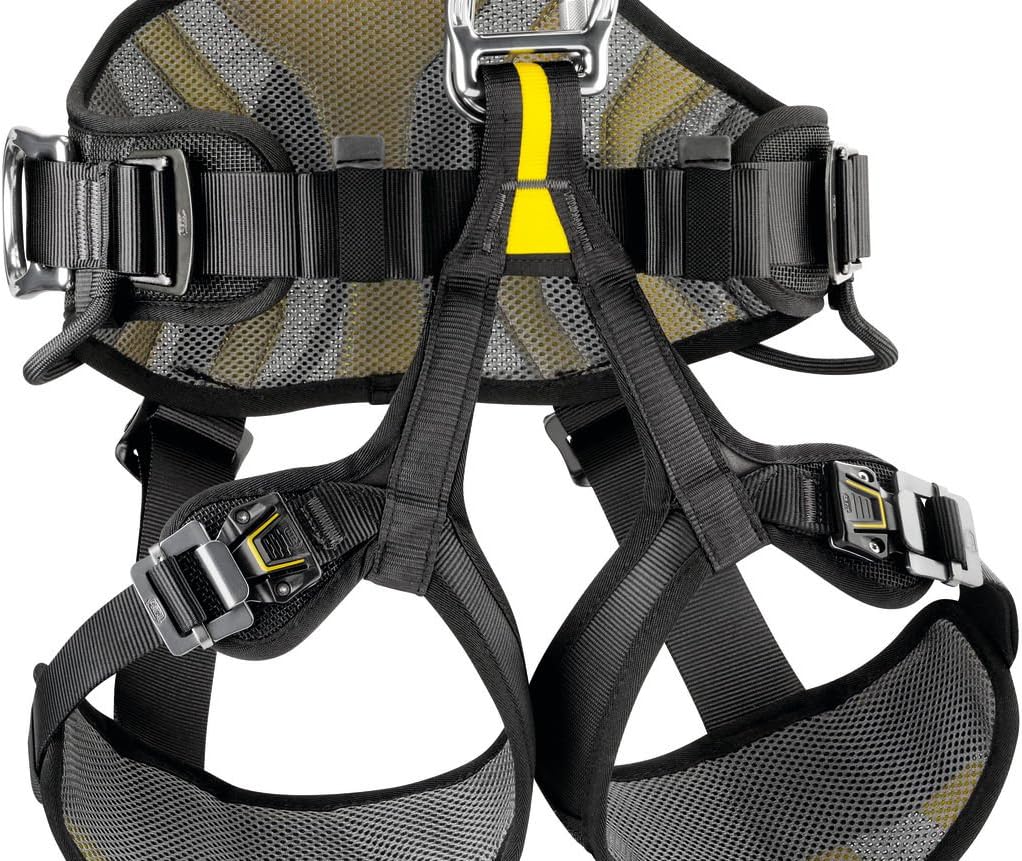 PETZL AVAO BOD 1 Klettergurte, Black/Yellow, 1