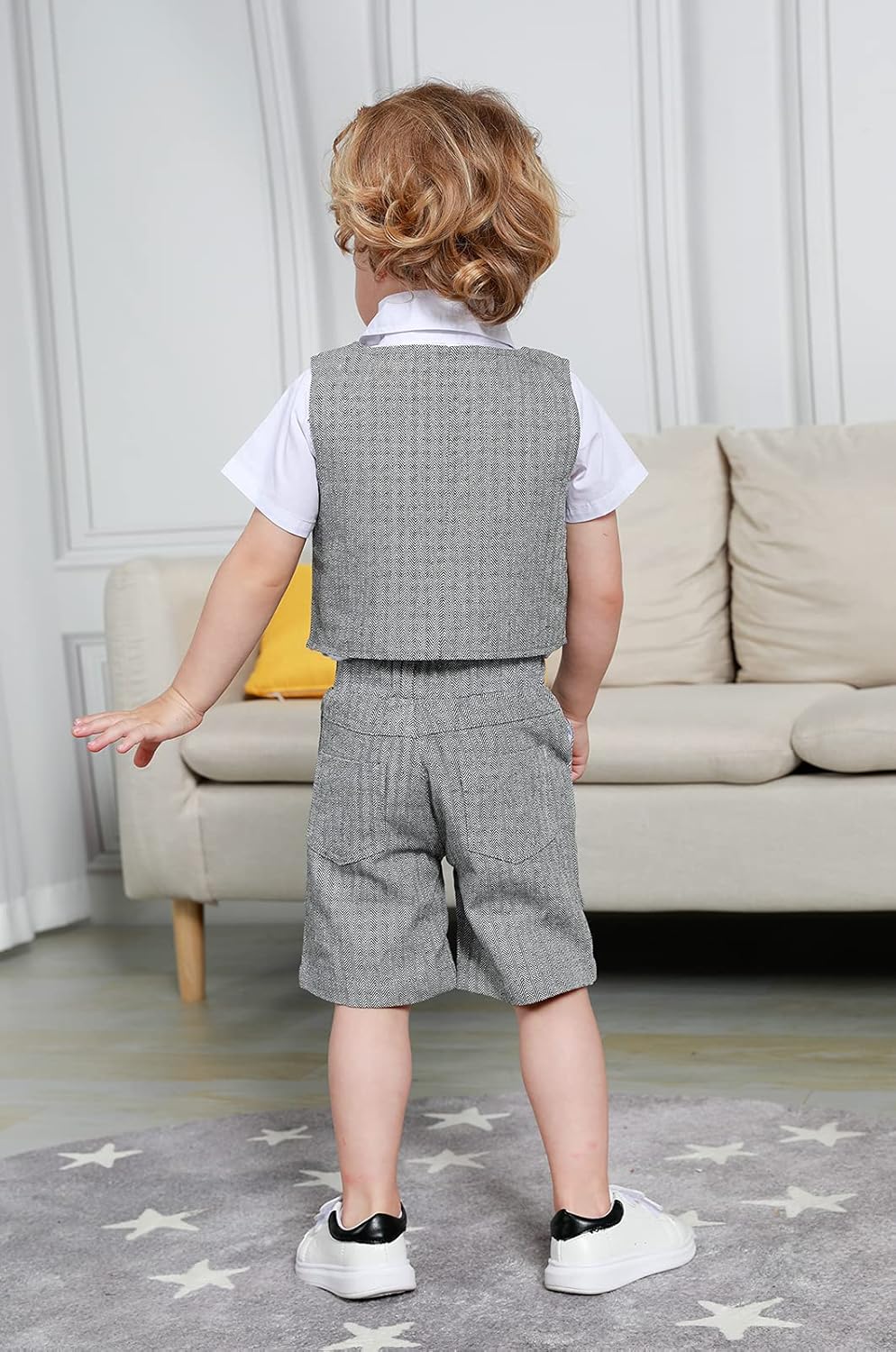 mintgreen Baby Junge Taufe Outfit Smoking Anzug Set 18-24 Monate Dunkelgrau, 18-24 Monate Dunkelgrau