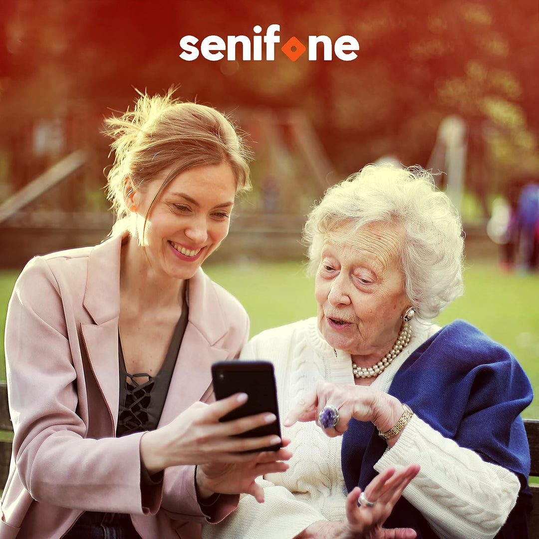 S1 Senioren Smartphone - Schwarz - Für Ältere - 32GB - WhatsApp & SOS Funktion
