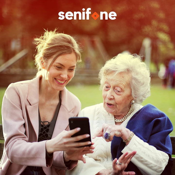 S1 Senioren Smartphone - Schwarz - Für Ältere - 32GB - WhatsApp & SOS Funktion