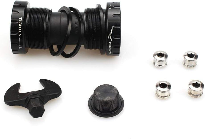 CYSKY Fahrrad Kurbelarm Set 170mm 104 BCD mit Tretlager Kit und Kettenblattschrauben für MTB BMX Ren