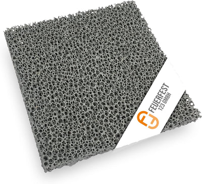 Feuerfest 123 - Feinstaubfilter Kaminofen 140x140x22 mm, Feinstaub Russfilter zum nachrüsten Kamine