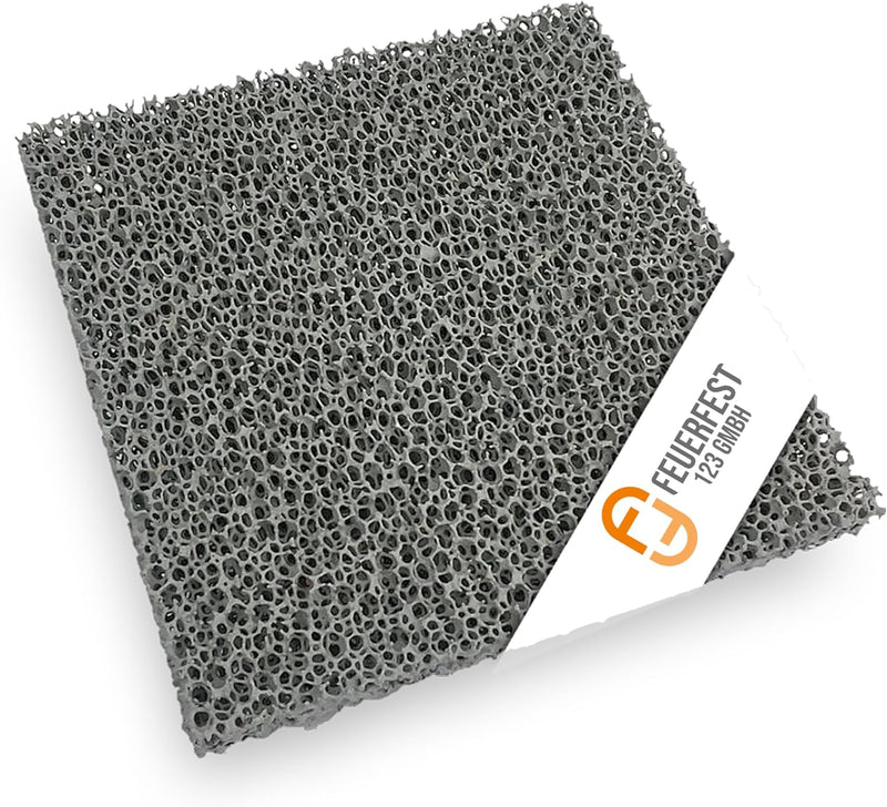 Feuerfest 123 - Feinstaubfilter Kaminofen 140x140x22 mm, Feinstaub Russfilter zum nachrüsten Kamine