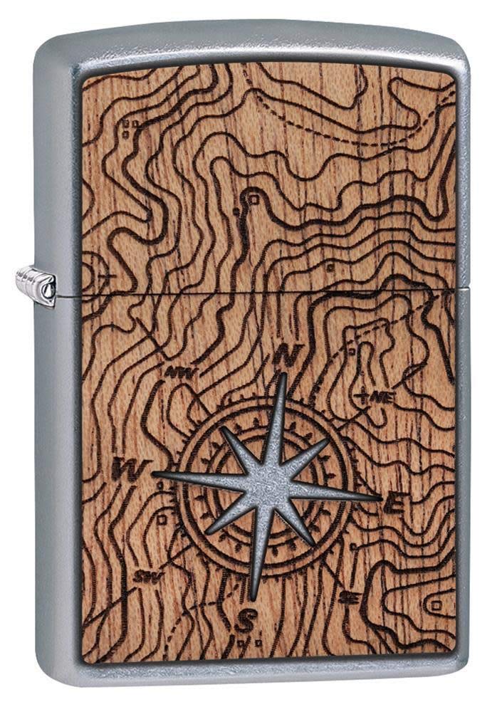 ZIPPO 49055 – Woodchuck - Compass – Sturmfeuerzeug, nachfüllbar, in hochwertiger Geschenkbox,