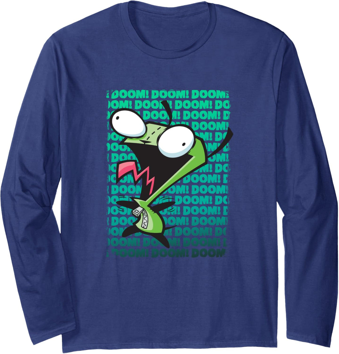 Invader Zim GIR Impending DOOM song Langarmshirt