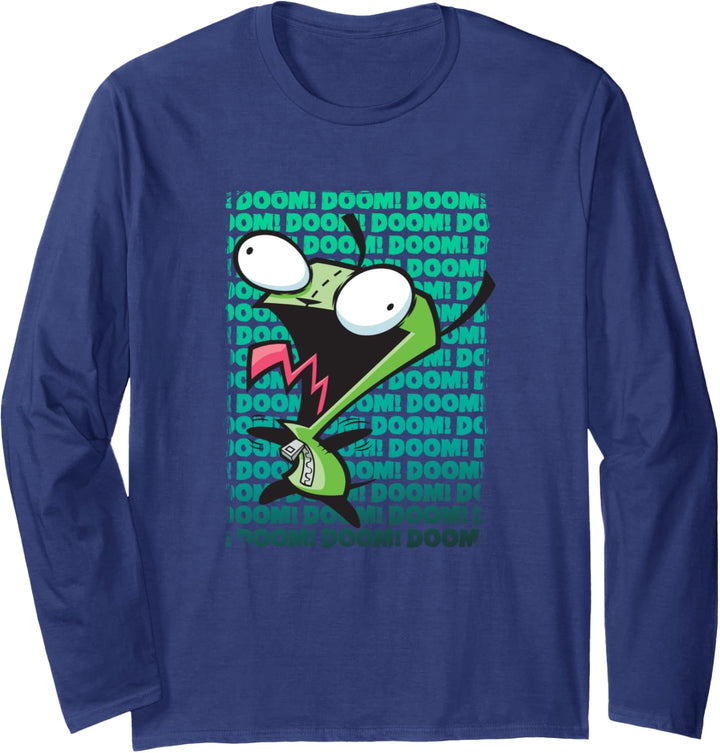 Invader Zim GIR Impending DOOM song Langarmshirt