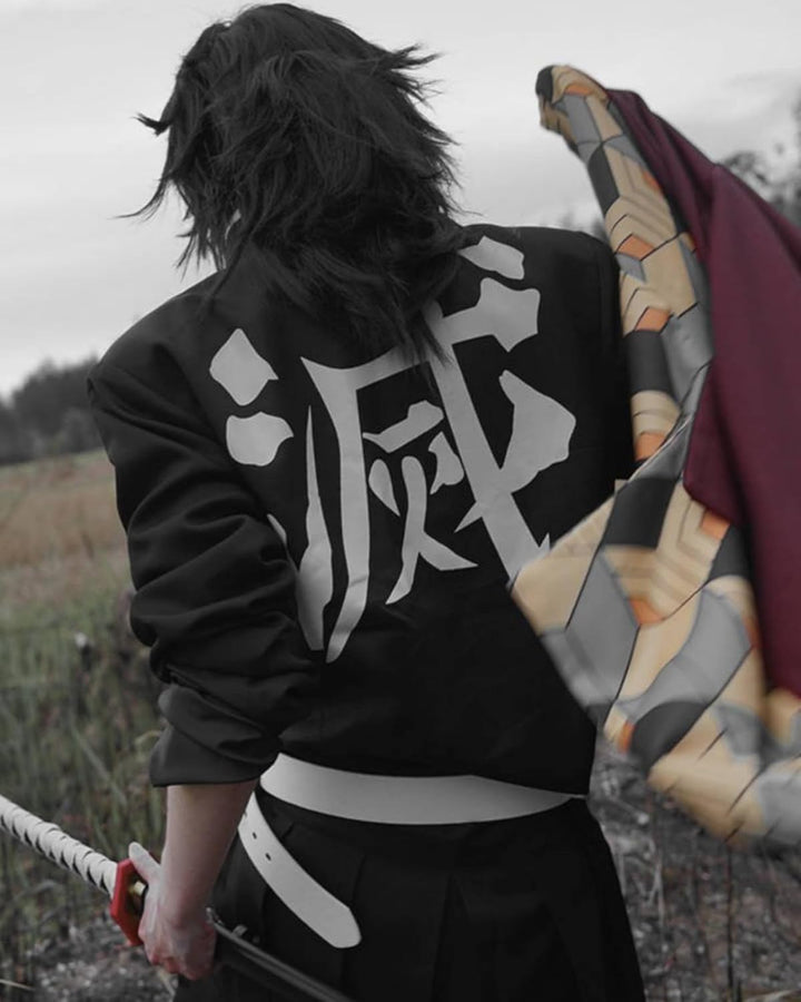 FCCAM Agatsuma Zenitsu Cosplay Kimono Vollständiger Satz Anime Zenitsu Cosplay Kostüm Erwachsene Rot