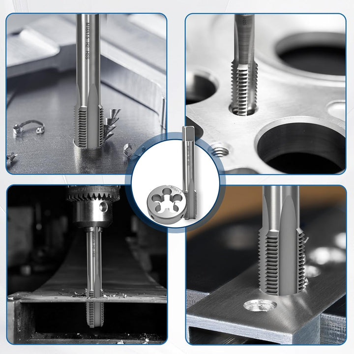 2 Stück M18 X 1,5mm Gewindeschneider und Gewindeschneideisen, Gewindeschneid set M18* 1,5mm，Metrisch