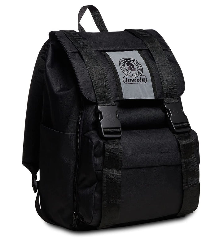 INVICTA Rucksack - URBAN X, Schwarz - Tablet-Tasche - Arbeit und Freizeit, Büro - ECO Material Stoff