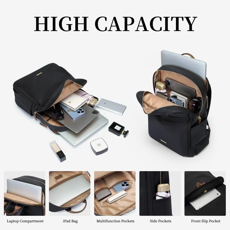 GOLF SUPAGS Laptop Rucksack Damen Elegant 14 Zoll Schulrucksack Herren Tagesrucksack Wasserdicht Sch
