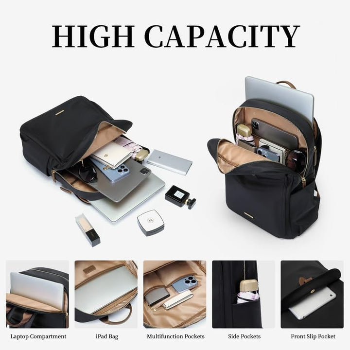 GOLF SUPAGS Laptop Rucksack Damen Elegant 14 Zoll Schulrucksack Herren Tagesrucksack Wasserdicht Sch